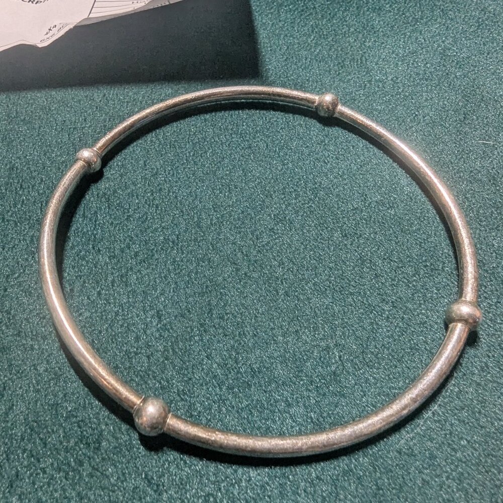 Vintage 925 Sterling Silver Bangle Bracelet